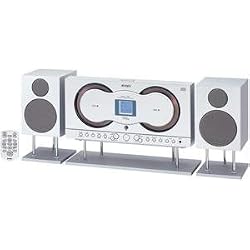 Jensen Wall Mountable Front Loading Dual MP3 CD System - JMC-670 (Silver)