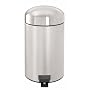 Brabantia Retro Pedal Bin, 3 litre, Matt Steel