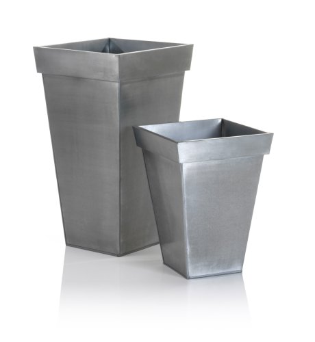 2 Metal Planters