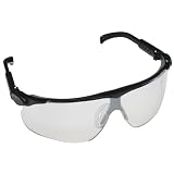 AO Safety 13252 Maxim Adjustable Temple Mirror Lens Safety Glasses, Black Frame, Gray Lens