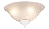 More details of product: Monte Carlo Fans MC143-L Crackle Bowl Light Kit with White Frosted Glass Frosted Crackle