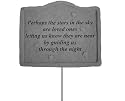 KayBerry Cast Stone Garden Stake Perhaps The Stars 02103