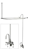 Chrome Plated Brass Add a Shower with Drain and Supplies and Stops