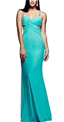 Sexy Sweetheart Belted Open-Back Beaded Cocktail Chiffon Evening Dress/Party Dress 