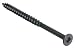 #8 Flat Head Square Drive Standard Screws 1 1/2" (Bag of 100) Black