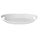 Oval Baker with Handles - White