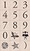 Hero Arts Mounted Rubber Stamp Set - Garamond Numbers Garamond Numbers