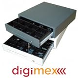 digimex professionelle Kassenlade, 410x414x114mm, schwarz, Robuste Front�ffnung Kassenschublade