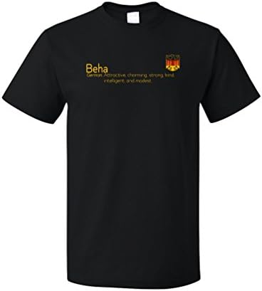 "Beha" Definition | Funny German Family Name Unisex T-shirt-Unisex,M