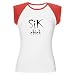 SiK chick front / website back Baby Women's Cap Sleeve T-Shirt by CafePress