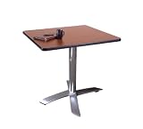 OFM FT36SQ-MAHOGANY 36 Inch Square Flip-Top Multi-Purpose Table-Mahogany