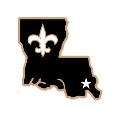 New Orleans Saints NFL car bumper sticker decal (5