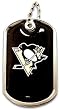 Pittsburgh Penguins Dog Tag Domed Necklace Charm Chain Nhl
