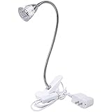 LED Grow Light, Hgrope 5W LED Clip Desk Lamp Clamp Flexible Neck 360 Degree For Hydroponic Garden Greenhouse