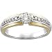 14K Two Tone Gold Diamond Bridal Engagement Ring (0.50 ctw, G-H, SI1)