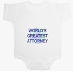 World's Greatest Attorney 2 Baby Ultrasoft Onesie