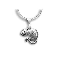 Sterling Silver Rat Pendant by The Magic Zoo