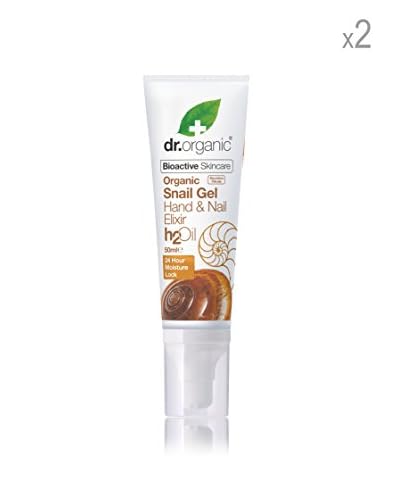 Dr Organic Set 2 Pezzi Gel Mani alla Bava di Lumaca 50 ml cad.