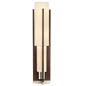 Pacific Coast Espresso Wood Double Uplight Floor Lamp