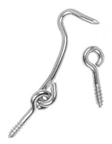 Stanley Hardware 75-0430 1-1/2" Hook and Eyes - Zinc Plated 3 per Package