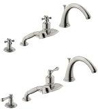 Grohe 19044AV0 Thermostatic Roman Tub Filler, Satin Nickel