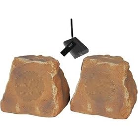 TIC CORPORATION WRS010 CN 5.25 WIRELESS OUTDOOR ROCK SPEAKERS (CANYON)