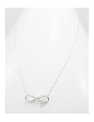Infinity Necklace In 92.5 Sterling Silver
