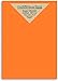 50 Bright Orange Color Cover/Card Paper Sheets - 5 X 7 Inches Photo|Card|Frame Size - 65# (65 lb/pound) Light Weight Cardstock - Quality Printable Smooth Paper Surface for Bright Colorful Results