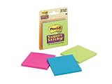 Post-it Notes, Super Sticky Pad, 3 Inches x 3 Inches , Assorted Neon, 45 Sheets per Pad, Three Pads per Pack (3321-SSAU)