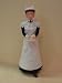 Dolls House Resin Doll Maid with tray