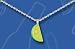 Corona Lime Slice Pendant Swarovski Crystal Necklace