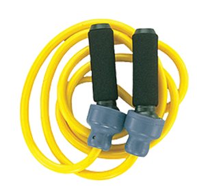 Swivel Handles Solid Rubber Weighted Jump Ropes YELLOW 3 LB. - 9FT LONG