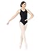 Adult Asymmetrical Tank Leotard,N9502BLKS,Black,Small