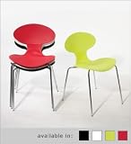 Becky Chair Set Of 4-Apple GreenChrome