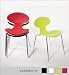 Kitchen & Housewares : Becky Chair Set Of 4-RedChrome