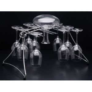 Childrens Toyshop  Kitchen & Housewares : Oenophilia Fusion 16-Glass Stemware Rack