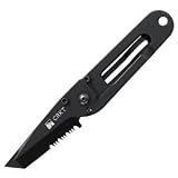 Columbia River Knife and Tool 5510K K.I.S.S. in the Dark 2.25-Inch Serrated Blade Knife, Black