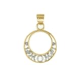 14K #1 Mom in Circle Pendant - GH17168