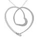 Sterling Silver Modern Heart Pendant
