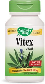 Nature's Way Vitex Fruit 400mg, (Gelatin) Capsules 100 ea
