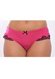 Seven Til Midnight STM-9178X Luscious Lace Plus Size Mesh Thong