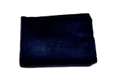 Extra 40% Off Soft 100% Alpaca Wool Reversible Throw Blanket Deep Navy Blue Color Black Background