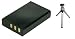 Replacement Battery For Specific Digital Camera And Camcorder Models / Compatible With Fuji Np-120, Contax Tvs Digital, Fujifilm Finepix F10, Mustek Dv 12m, Dv 5500, Dv 9300, Mdc 6500z, 450, 550, Pentax Optio 750, 750z, Mx, Mx4, Ricoh Caplio 300g, 400g Wide And Battery Models Fujifilm Np-120, Kyocera Bp-1500s, Panasonic Cga103450, Panasonic Cga-e/101, Ricoh Db-43 - Includes Mini Tripod With Expandable Legs