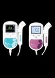  : Baby Heart Ultrasound Fetal Doppler, LCD Display with Back Light - Purple