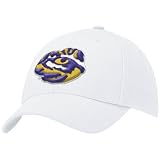 Nike LSU Tigers White Swoosh Flex-Fit Hat