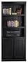 Southampton Onyx Bookcase with Doors Southampton Black Onyx