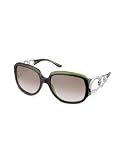 Salvatore Ferragamo Oversized Cutout Temples Round Sunglasses brown green/brown
