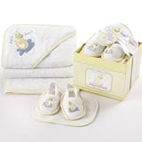babyaspen 4-Piece Bathtime Gift Set, 0-6 months, Dilly the Duck