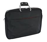 Düssel 15.6 inch Laptop Bag with Strap and Metal Handle : Black