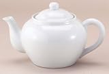 6 Cup White Ceramic Teapot with Infuser 71/372 6W teapots-with-infuser 6 Cup White Ceramic Teapot with Infuser 71/372 6W